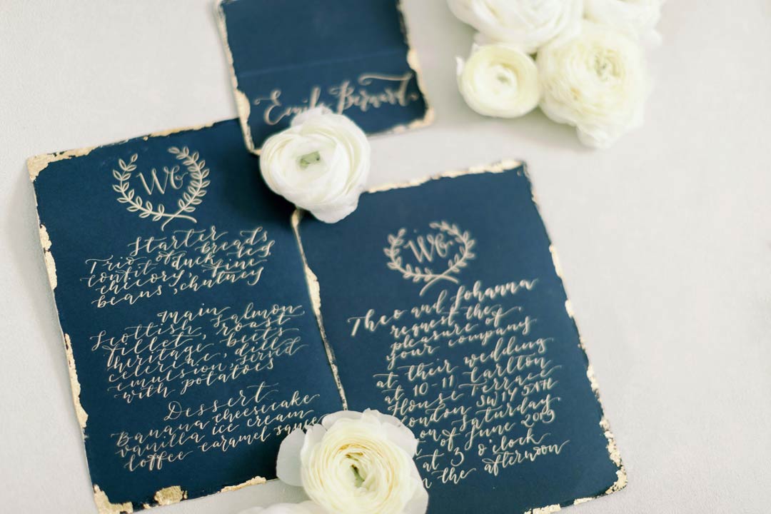 bespoke wedding stationery by Ananya Cards - Camilla J Hards Photography